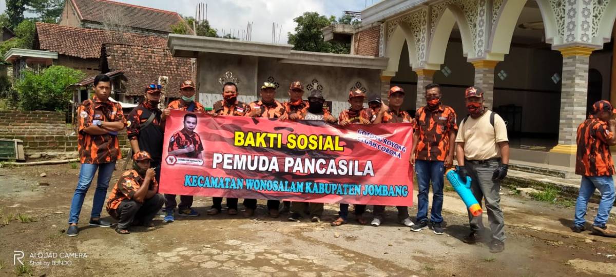 TAK KENAL LELAH PEMUDA PANCASILA PAC WONOSALAM DALAM MENCEGAH VIRUS COVID19